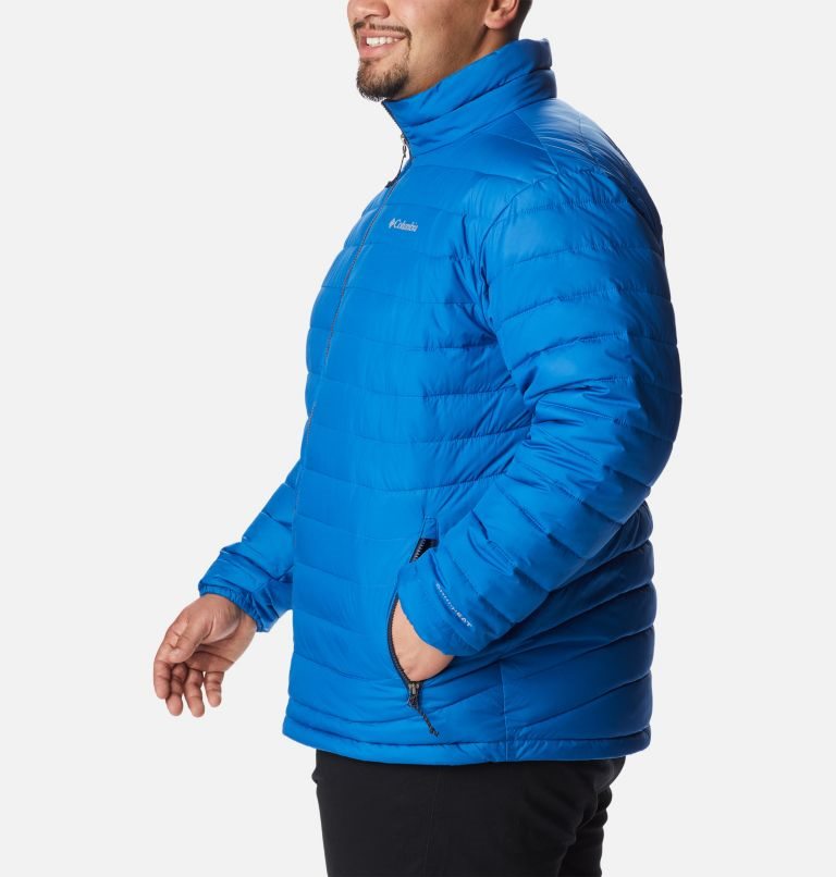 Men's Columbia Powder Lite Insulated Jackets Blue | Plus Size CA-Z0861